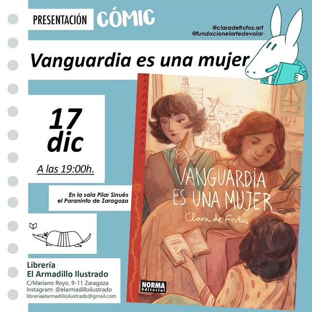 Clara de Frutos presenta el cómic 'VANGUARDIA ES UNA MUJER’